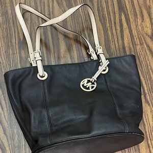 Michael Kors brown  and Cream Tote Bag